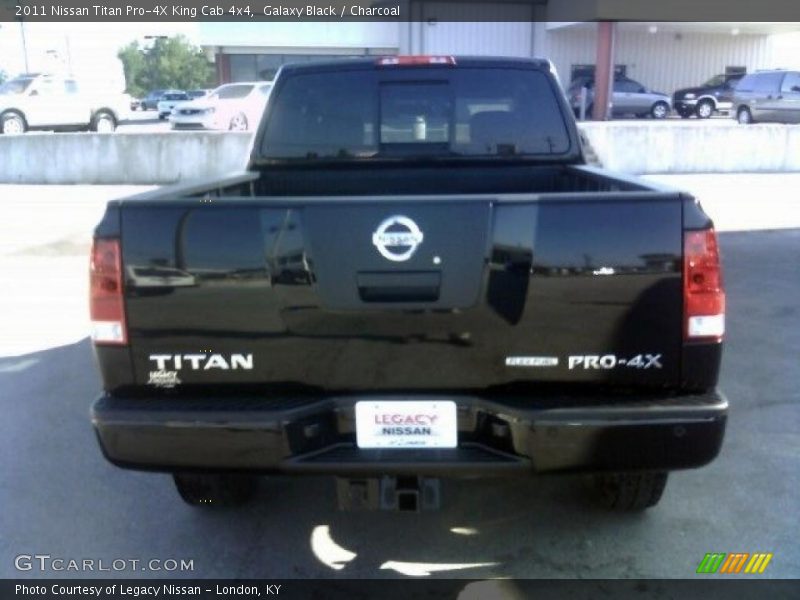 Galaxy Black / Charcoal 2011 Nissan Titan Pro-4X King Cab 4x4