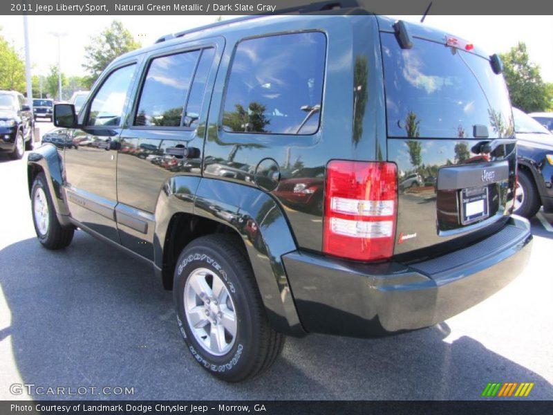 Natural Green Metallic / Dark Slate Gray 2011 Jeep Liberty Sport