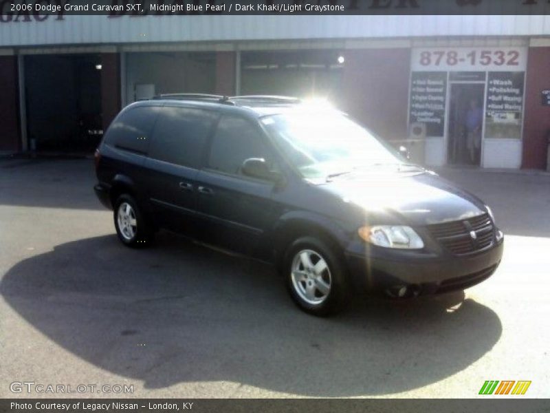 Midnight Blue Pearl / Dark Khaki/Light Graystone 2006 Dodge Grand Caravan SXT