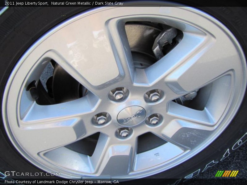 Natural Green Metallic / Dark Slate Gray 2011 Jeep Liberty Sport