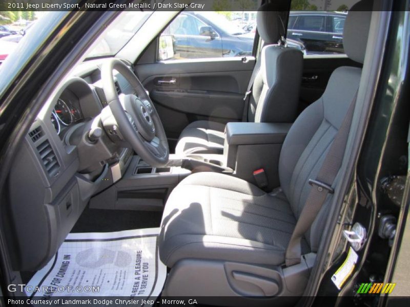 Natural Green Metallic / Dark Slate Gray 2011 Jeep Liberty Sport