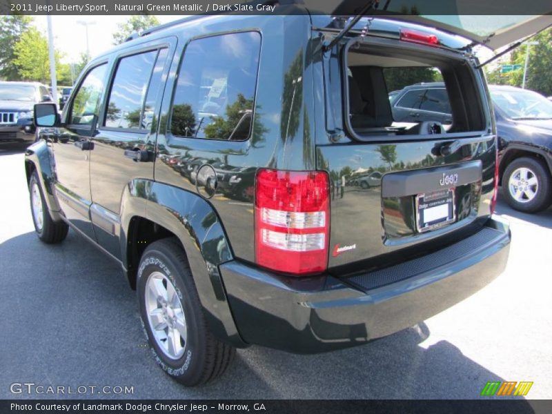 Natural Green Metallic / Dark Slate Gray 2011 Jeep Liberty Sport