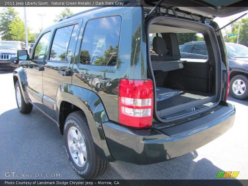Natural Green Metallic / Dark Slate Gray 2011 Jeep Liberty Sport