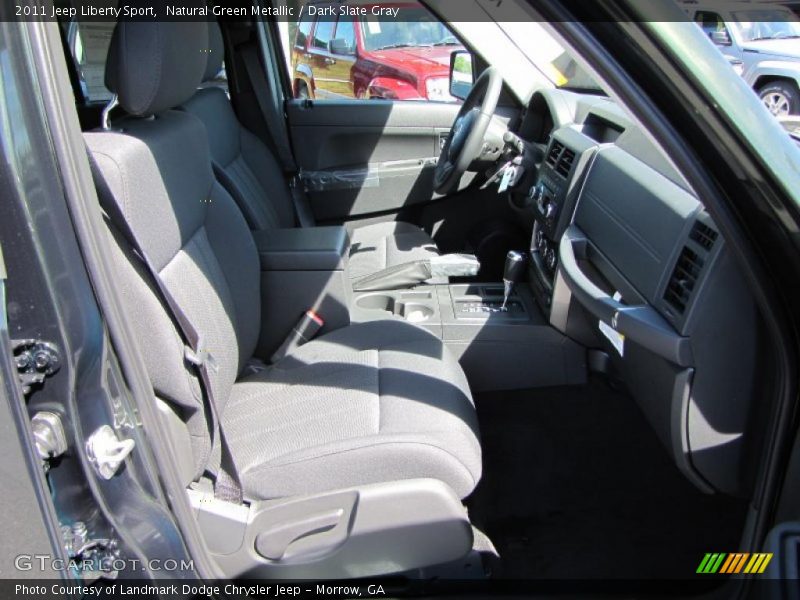 Natural Green Metallic / Dark Slate Gray 2011 Jeep Liberty Sport
