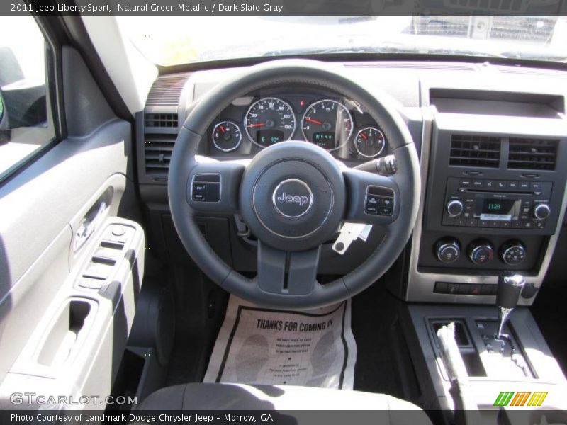 Natural Green Metallic / Dark Slate Gray 2011 Jeep Liberty Sport