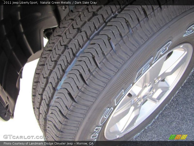 Natural Green Metallic / Dark Slate Gray 2011 Jeep Liberty Sport