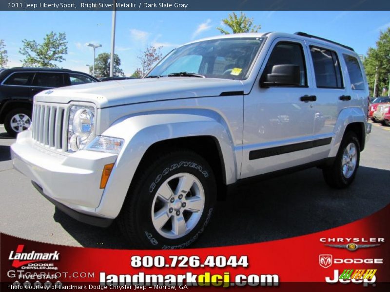Bright Silver Metallic / Dark Slate Gray 2011 Jeep Liberty Sport
