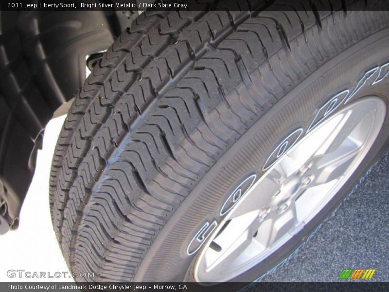 Bright Silver Metallic / Dark Slate Gray 2011 Jeep Liberty Sport