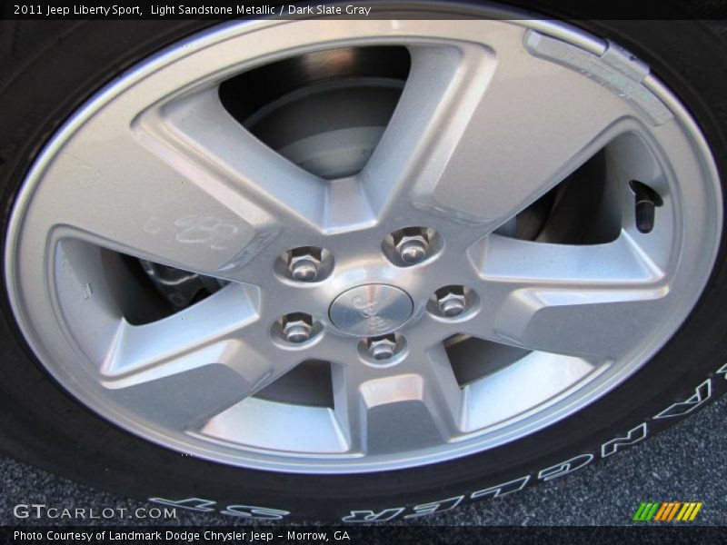Light Sandstone Metallic / Dark Slate Gray 2011 Jeep Liberty Sport