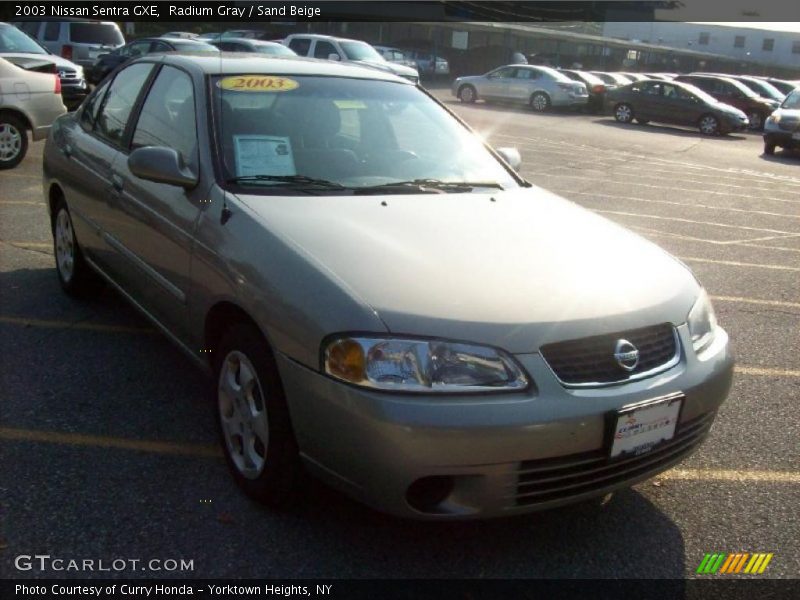 Radium Gray / Sand Beige 2003 Nissan Sentra GXE