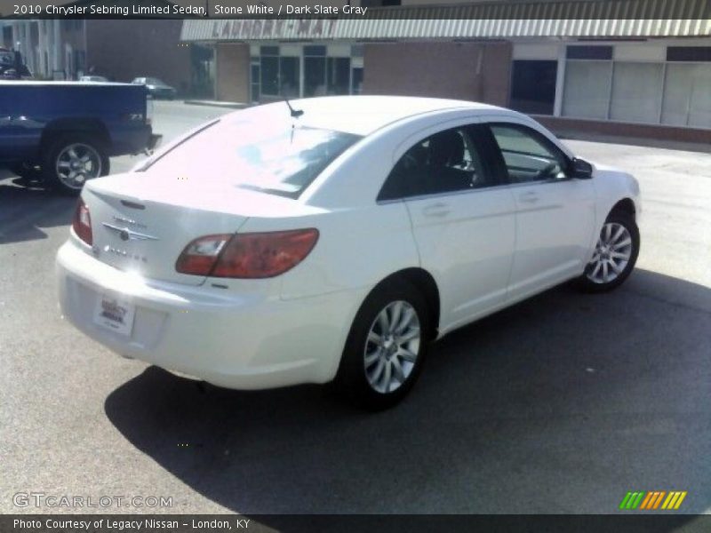 Stone White / Dark Slate Gray 2010 Chrysler Sebring Limited Sedan