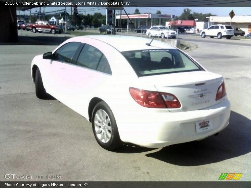 Stone White / Dark Slate Gray 2010 Chrysler Sebring Limited Sedan