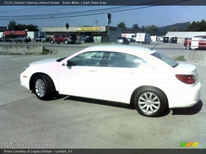 Stone White / Dark Slate Gray 2010 Chrysler Sebring Limited Sedan