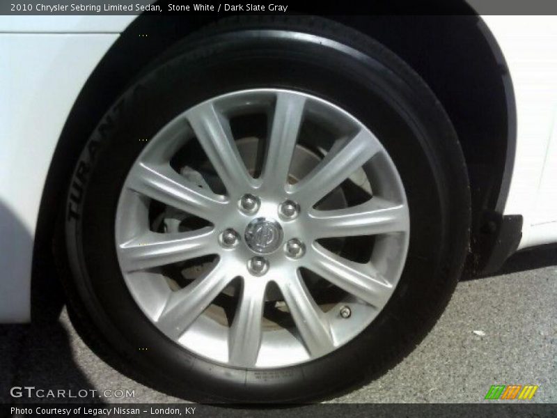 Stone White / Dark Slate Gray 2010 Chrysler Sebring Limited Sedan