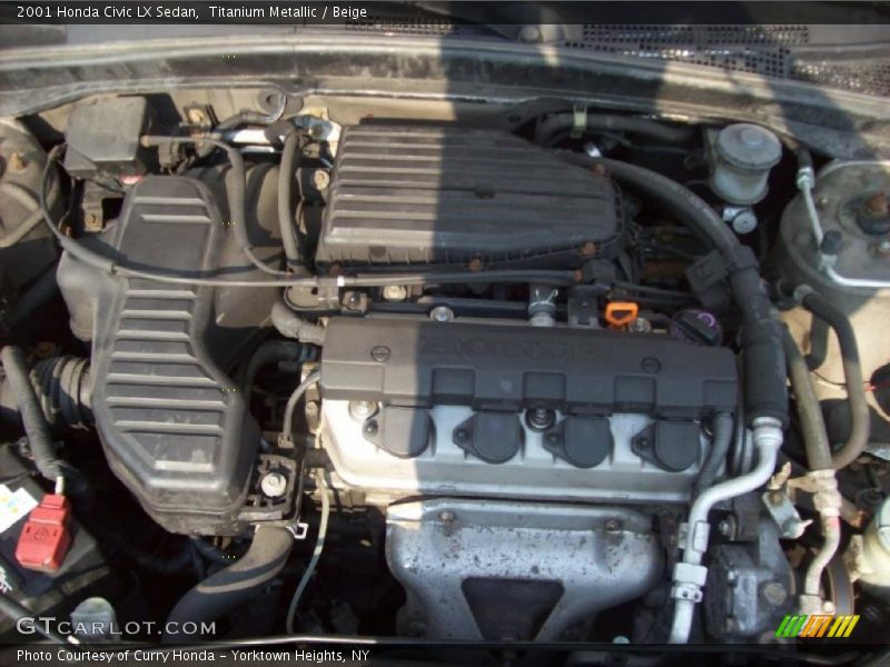 Titanium Metallic / Beige 2001 Honda Civic LX Sedan