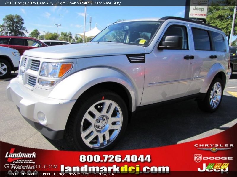 Bright Silver Metallic / Dark Slate Gray 2011 Dodge Nitro Heat 4.0