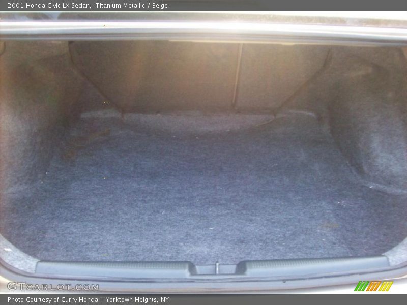 Titanium Metallic / Beige 2001 Honda Civic LX Sedan