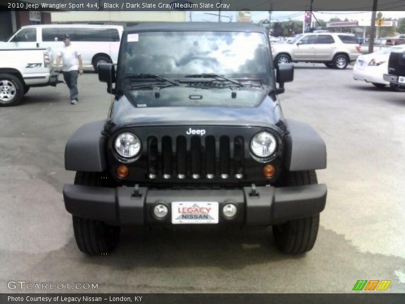 Black / Dark Slate Gray/Medium Slate Gray 2010 Jeep Wrangler Sport 4x4