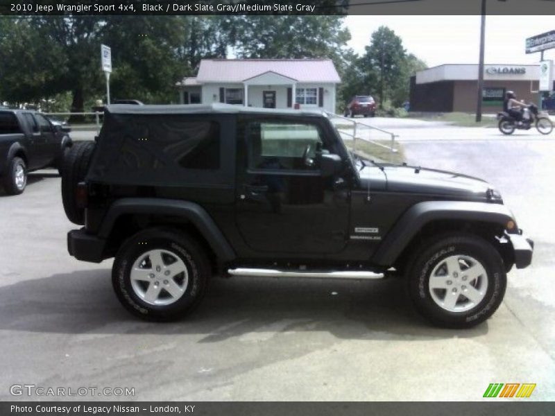 Black / Dark Slate Gray/Medium Slate Gray 2010 Jeep Wrangler Sport 4x4