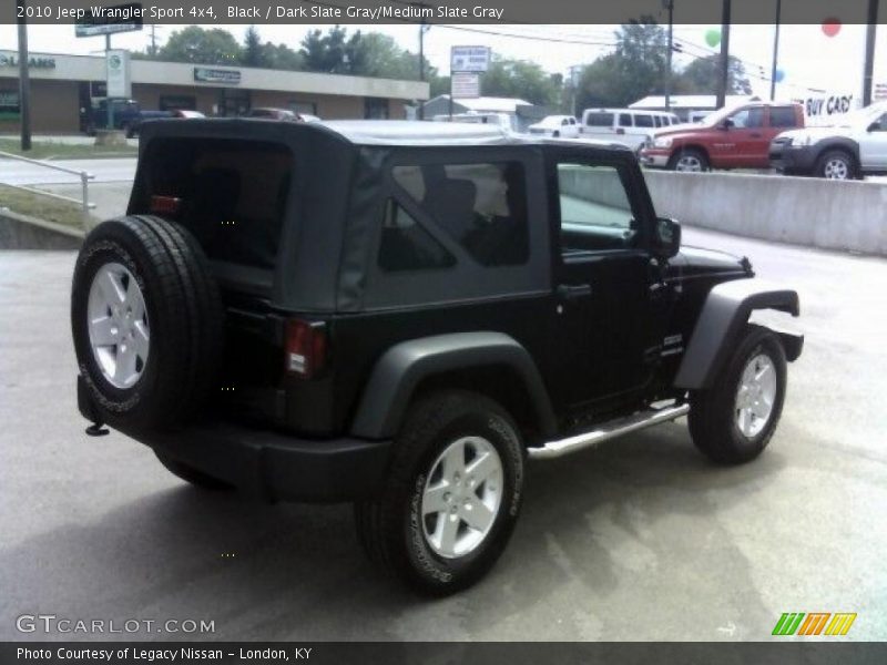 Black / Dark Slate Gray/Medium Slate Gray 2010 Jeep Wrangler Sport 4x4