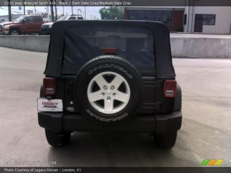 Black / Dark Slate Gray/Medium Slate Gray 2010 Jeep Wrangler Sport 4x4