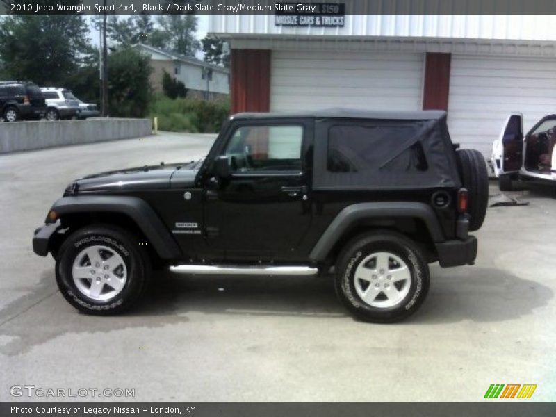 Black / Dark Slate Gray/Medium Slate Gray 2010 Jeep Wrangler Sport 4x4