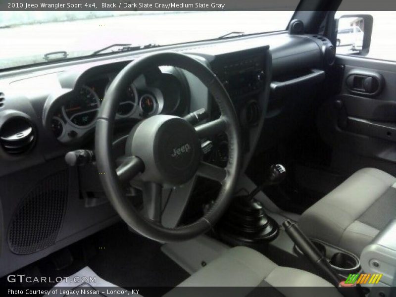 Black / Dark Slate Gray/Medium Slate Gray 2010 Jeep Wrangler Sport 4x4
