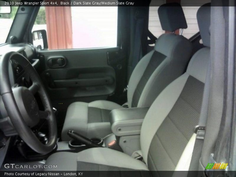 Black / Dark Slate Gray/Medium Slate Gray 2010 Jeep Wrangler Sport 4x4