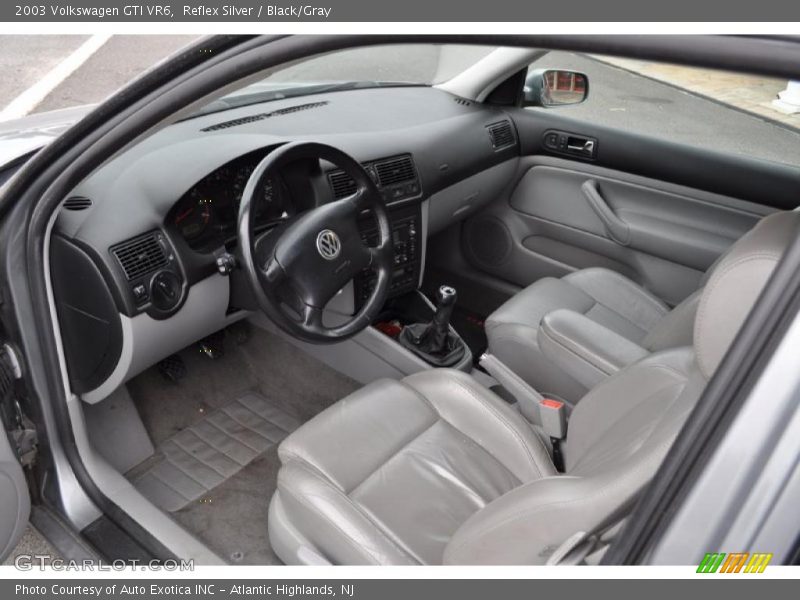Reflex Silver / Black/Gray 2003 Volkswagen GTI VR6