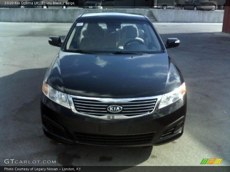 Ebony Black / Beige 2010 Kia Optima LX