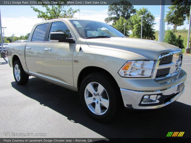 White Gold / Dark Slate Gray 2011 Dodge Ram 1500 Big Horn Crew Cab