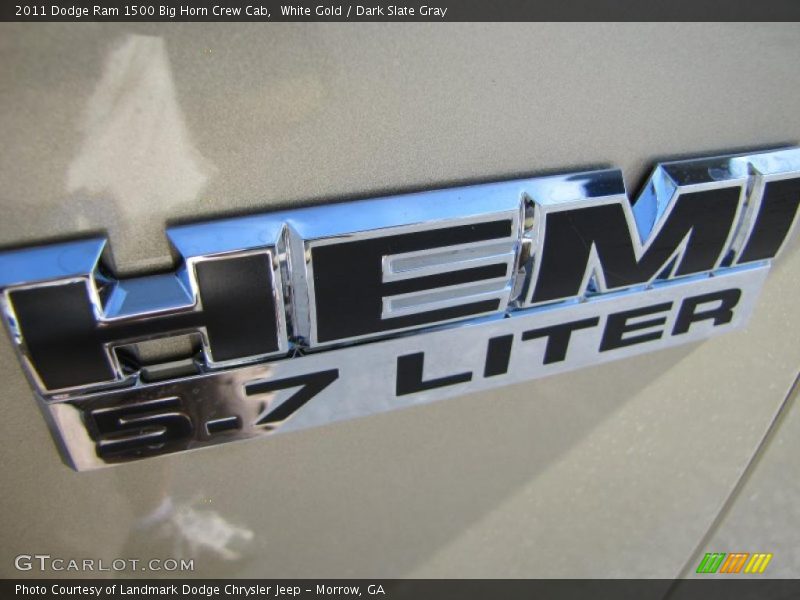 White Gold / Dark Slate Gray 2011 Dodge Ram 1500 Big Horn Crew Cab