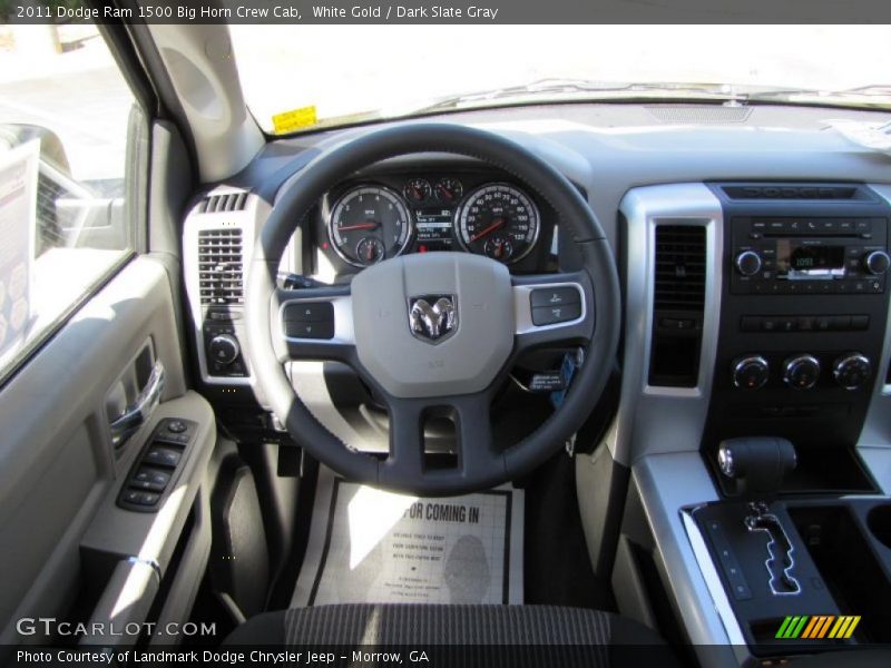White Gold / Dark Slate Gray 2011 Dodge Ram 1500 Big Horn Crew Cab