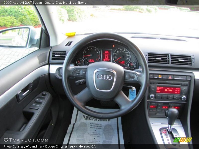 Quartz Gray Metallic / Ebony 2007 Audi A4 2.0T Sedan