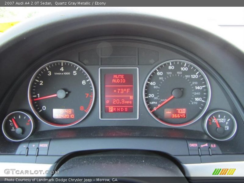 Quartz Gray Metallic / Ebony 2007 Audi A4 2.0T Sedan