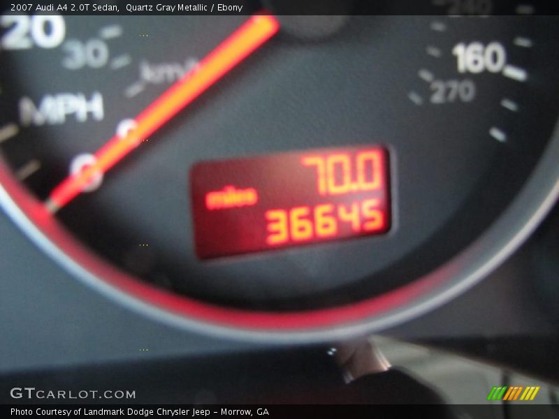 Quartz Gray Metallic / Ebony 2007 Audi A4 2.0T Sedan