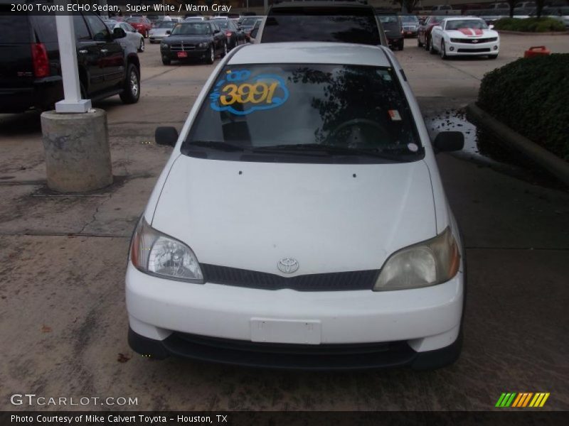 Super White / Warm Gray 2000 Toyota ECHO Sedan