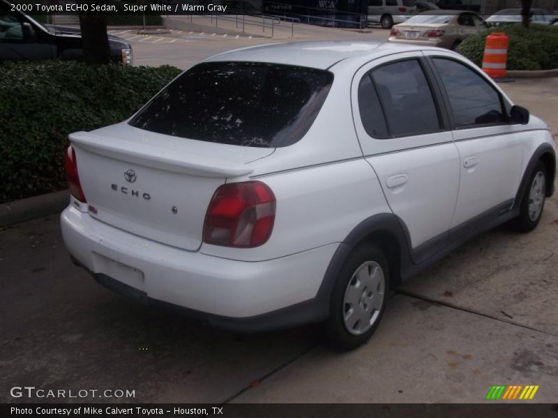 Super White / Warm Gray 2000 Toyota ECHO Sedan