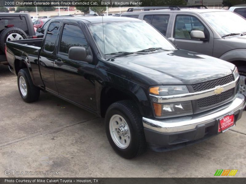Black / Medium Pewter 2008 Chevrolet Colorado Work Truck Extended Cab