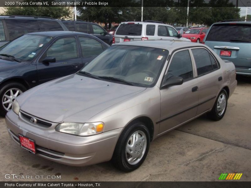 Sandrift Metallic / Pebble Beige 2000 Toyota Corolla VE