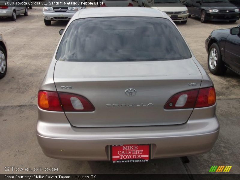 Sandrift Metallic / Pebble Beige 2000 Toyota Corolla VE