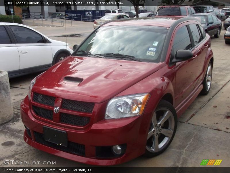 Inferno Red Crystal Pearl / Dark Slate Gray 2008 Dodge Caliber SRT4