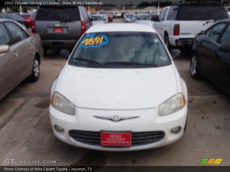 Stone White / Sandstone 2002 Chrysler Sebring LXi Sedan