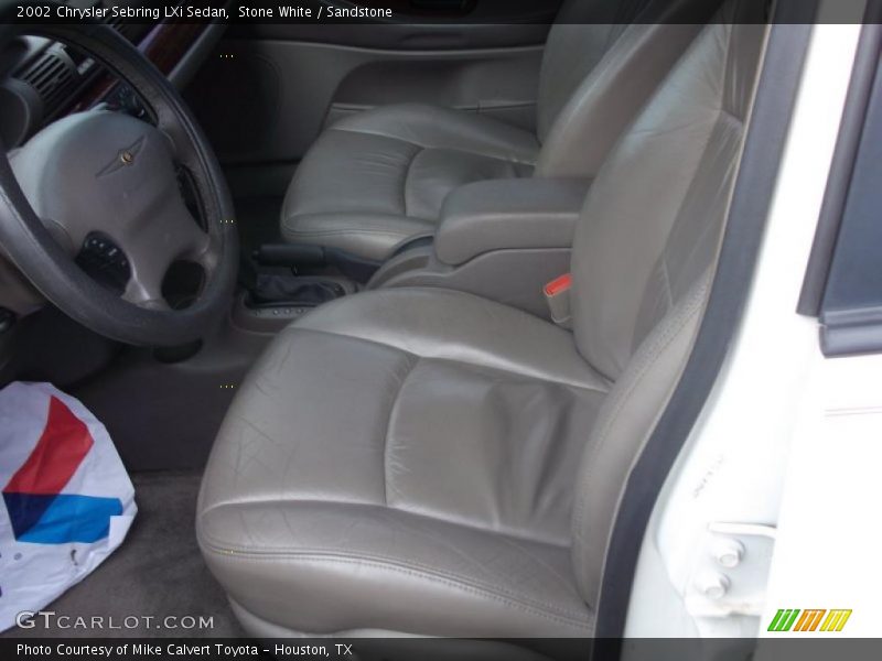 Stone White / Sandstone 2002 Chrysler Sebring LXi Sedan