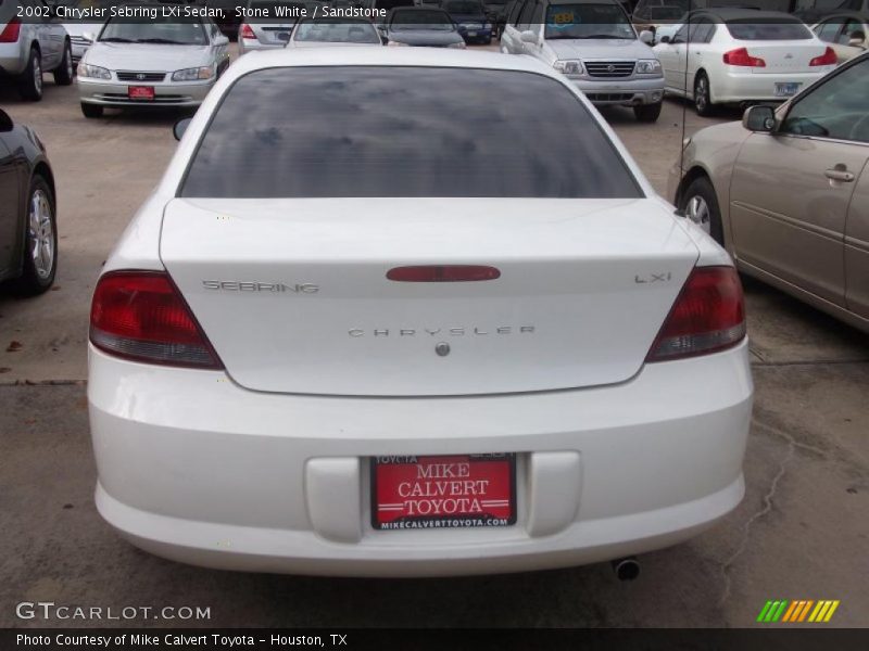 Stone White / Sandstone 2002 Chrysler Sebring LXi Sedan