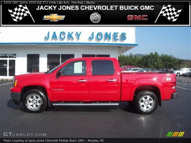 Fire Red / Ebony 2009 GMC Sierra 1500 SLE Z71 Crew Cab 4x4