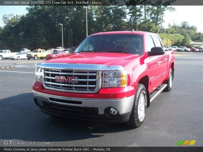 Fire Red / Ebony 2009 GMC Sierra 1500 SLE Z71 Crew Cab 4x4
