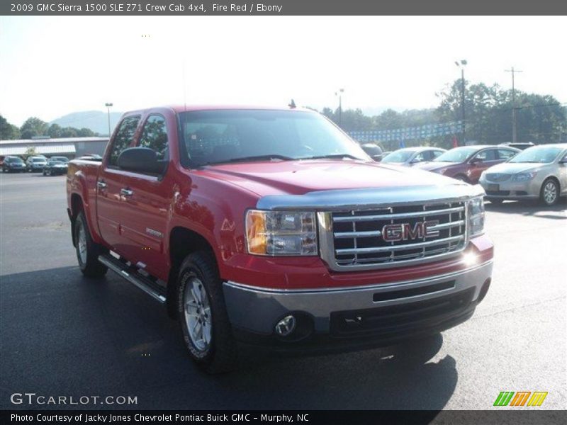 Fire Red / Ebony 2009 GMC Sierra 1500 SLE Z71 Crew Cab 4x4