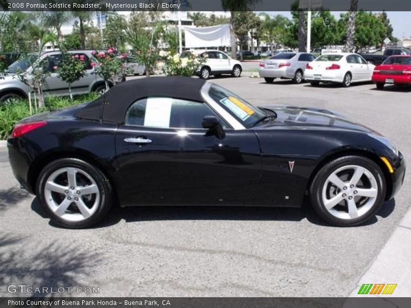 Mysterious Black / Ebony 2008 Pontiac Solstice Roadster