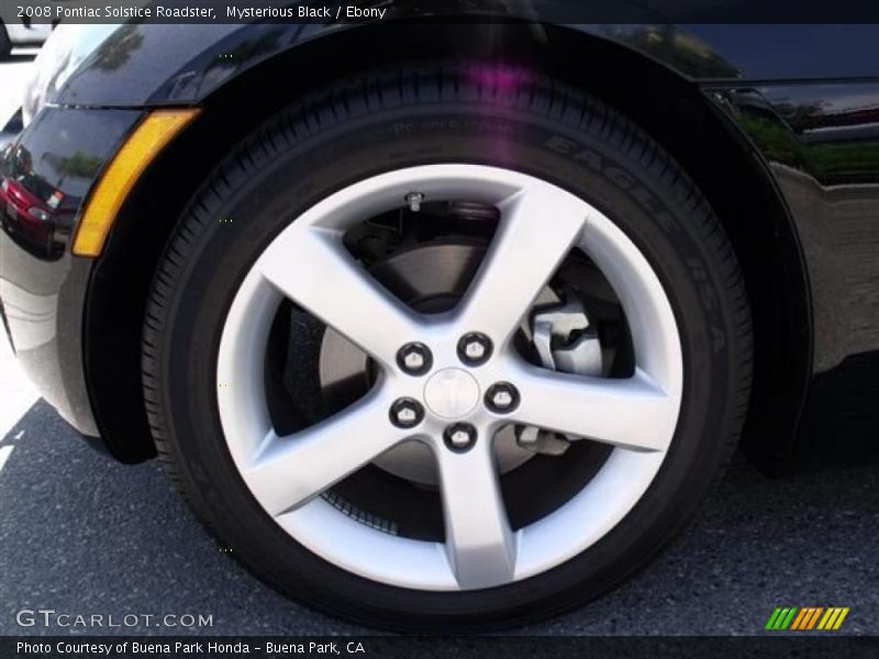 Mysterious Black / Ebony 2008 Pontiac Solstice Roadster